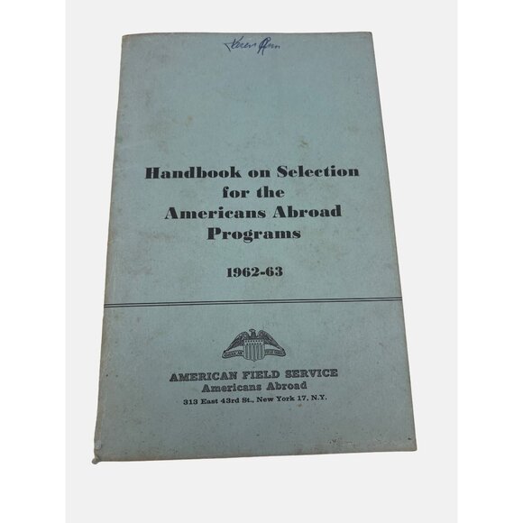 Americans Abroad Programs 1962-1963 Handbook & 1963-1964 Roster of Students - Picture 7 of 8